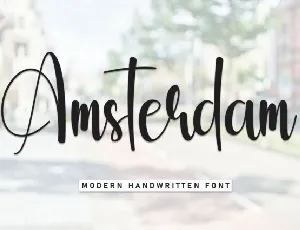 Amsterdam Script font