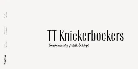 TT Knickerbockers Trial font