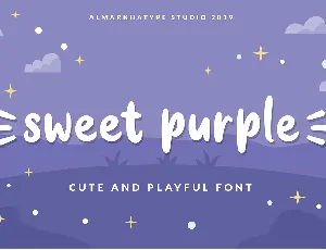 sweet purple font