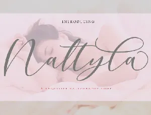 Nattyla Calligraphy font