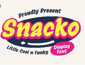 Snacko Trial font