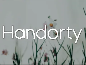 Handorty font