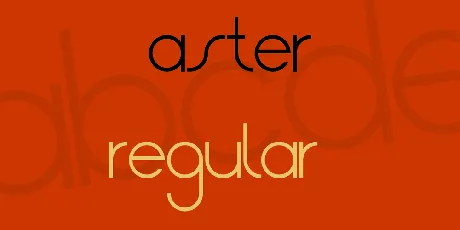 Aster font