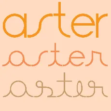 Aster font