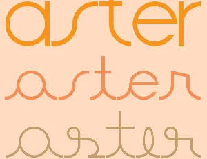 Aster font