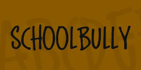 Schoolbully font