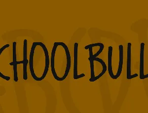 Schoolbully font