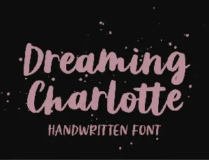 Dreaming Charlotte font