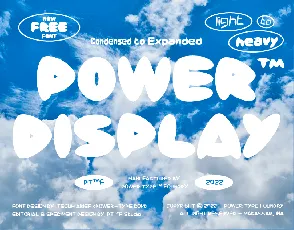 Power Display font