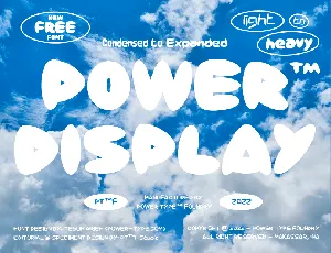 Power Display font