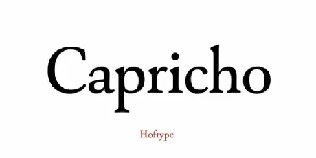 Capricho Serif font