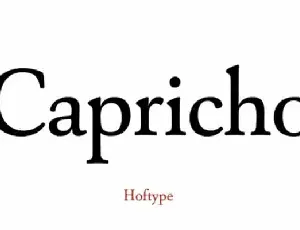 Capricho Serif font