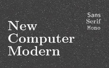 New Computer Modern Serif font