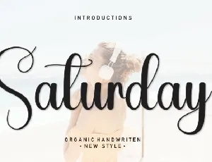 Saturday Script font