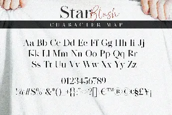 Star Blush font