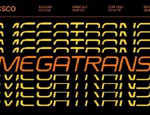 Megatrans Pixel font