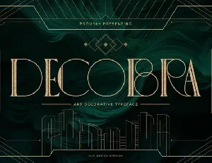 Decobra font