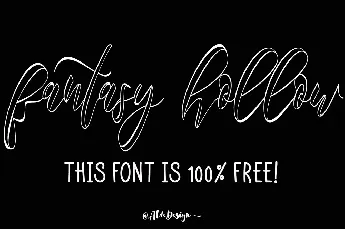 fantasy hollow font