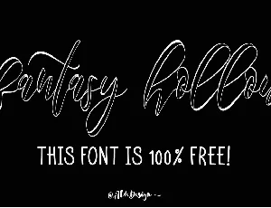 fantasy hollow font