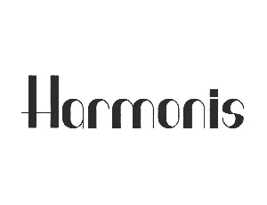 Harmonis Demo font