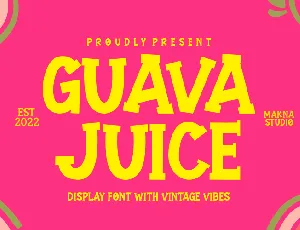 GUAVA JUICE font