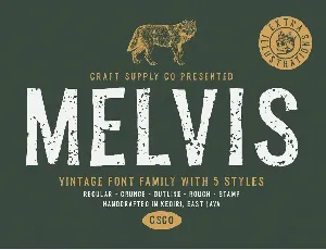 Melvis font