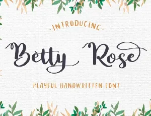 Betty Rose font