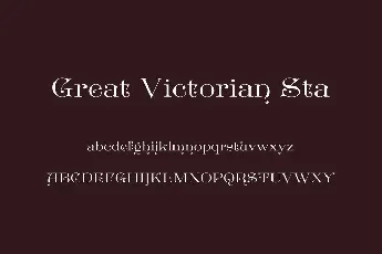 Great Victorian font