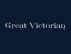 Great Victorian font