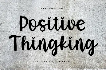 Positive Thingking font