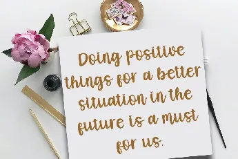 Positive Thingking font