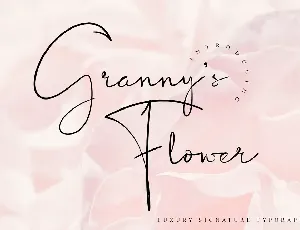 Granny’s Flower font