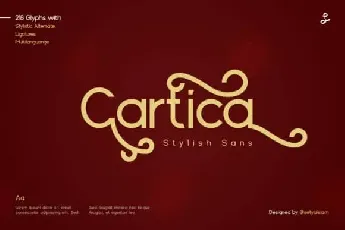 Cartica Sans Serif font