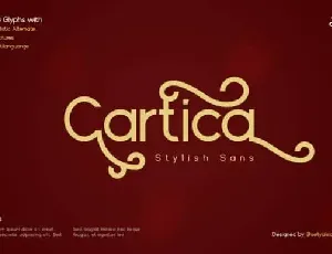 Cartica Sans Serif font