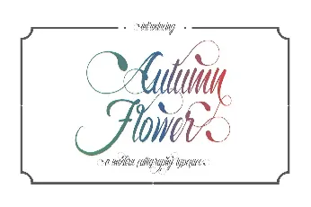 Autumn Flower Script font