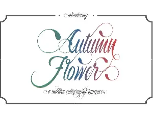 Autumn Flower Script font