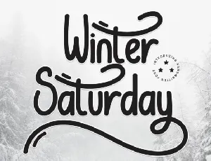 Winter Saturday Handwritten font