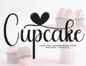 Cupcake Script font