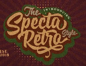 Specta Retro Script font