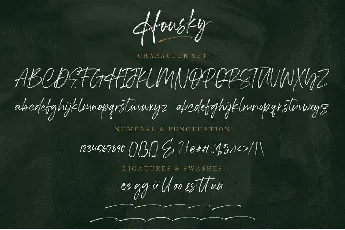 Housky font