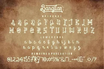 Bangilan font