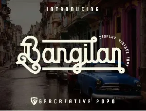 Bangilan font