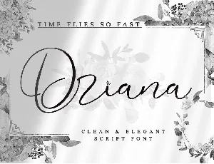 Driana Brideth font