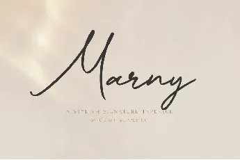 Marny demo font