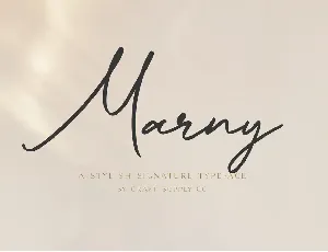 Marny demo font