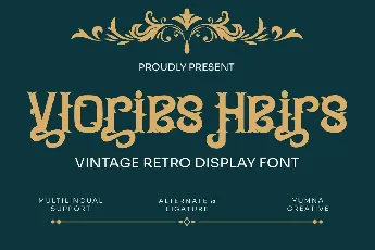 Vlories Heirs font