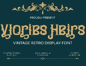 Vlories Heirs font