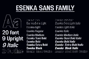 Esenka Free font