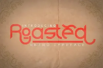 Roasted Display font