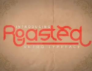 Roasted Display font